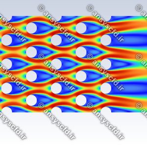 پروژه شبیه سازی جریان سیال و انتقال حرارت بر روی دسته لوله ها با آرایش مثلثی در نرم افزار انسیس فلوئنت(Ansys Fluent) 