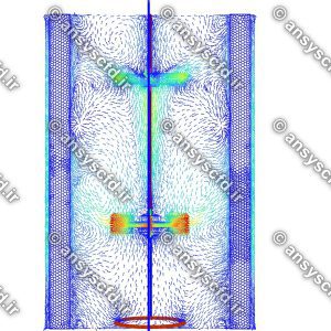 پروژه شبیه سازی جریان دوفازی در مخزن(تانک) اختلاط همزن دار و بافل دار در نرم افزار انسیس فلوئنت(ANSYS FLUENT)