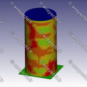 پروژه شبیه سازی رفتار ستون بتنی استوانه ای تقویت شده و دورپیچ شده با الیاف پلیمری مسلح(GFRP) در نرم افزار ال اس داینا LSDYNA