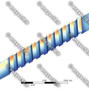 پروژه شبیه سازی انتقال حرارت اجباری آب در کانال مستطیلی  با برآمدگی ها و دیمپل های مختلف در نرم افزار انسیس فلوئنت(Ansys Fluent)