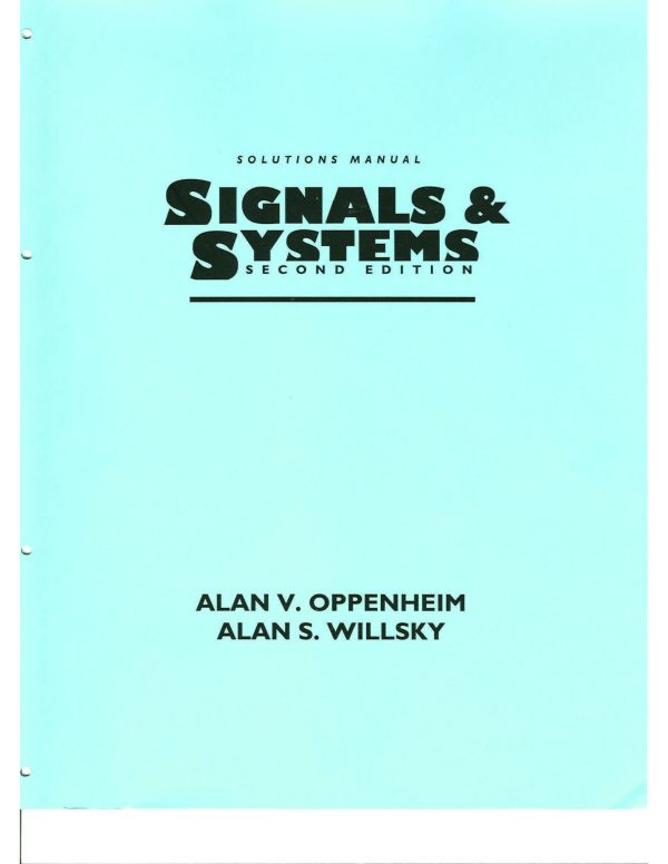 کتاب و حل المسائل سیگنال ها و سیستم ها آلن اپنهایم(Oppenheim) ویرایش دوم(1997) و اول(1983) - تصویر 2